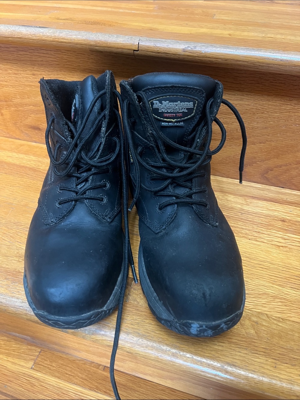 Dr. Martens Black Leather Work Boots